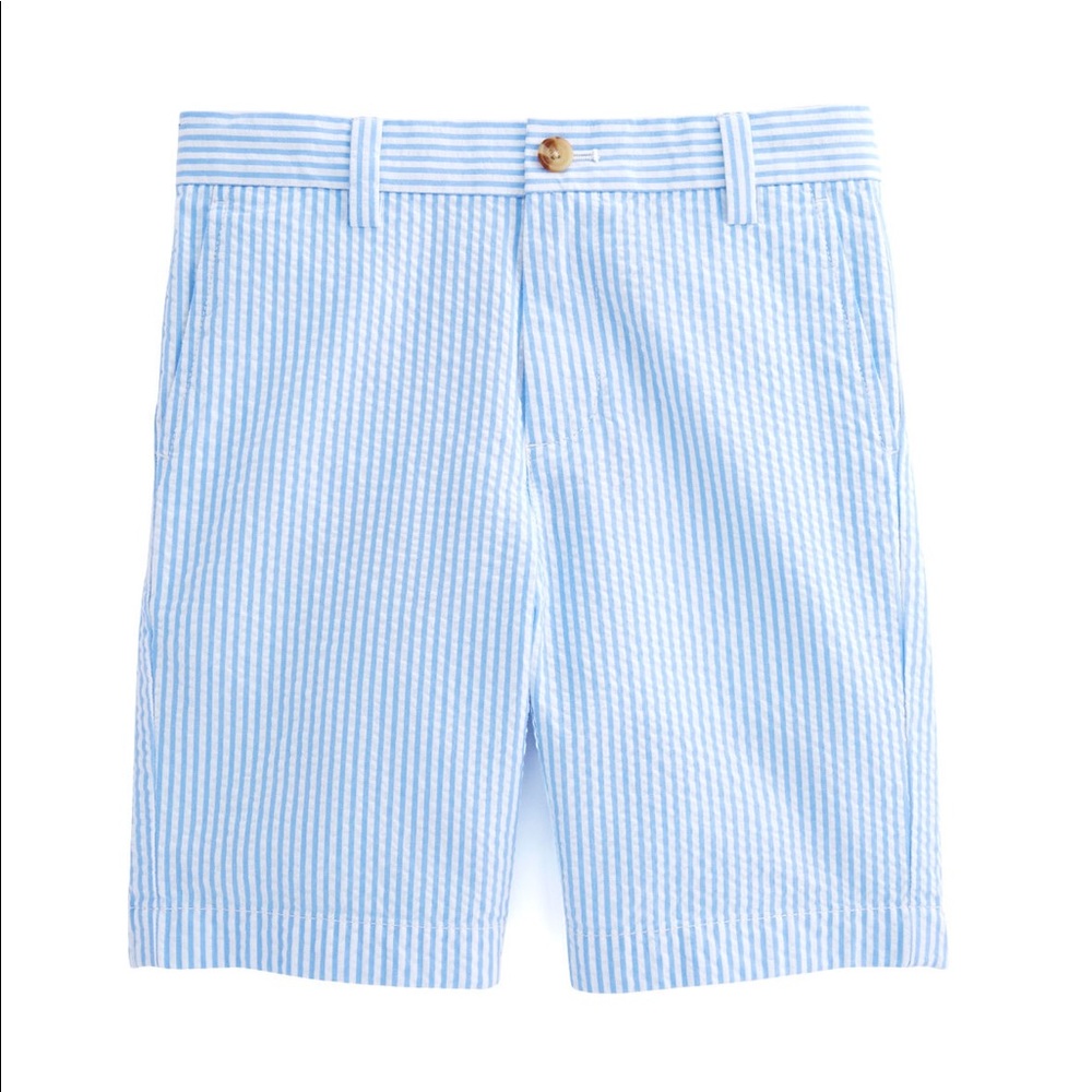 Vineyard Vines Boys Seersucker Stripe Breaker Short Size 14